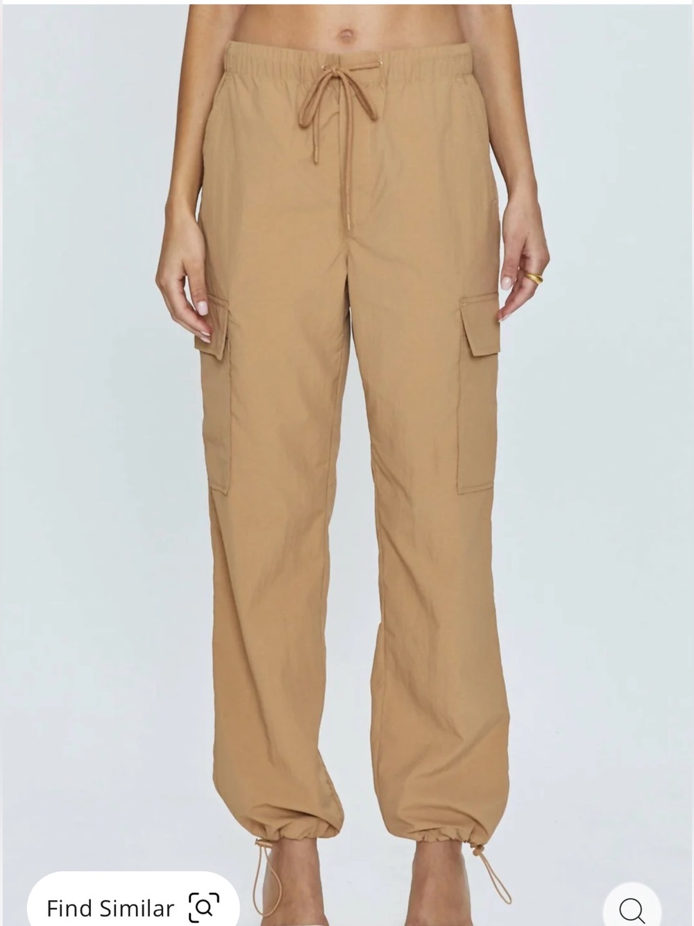PISTOLA Jade Lightweight Cargo Pants In Camel new with tags